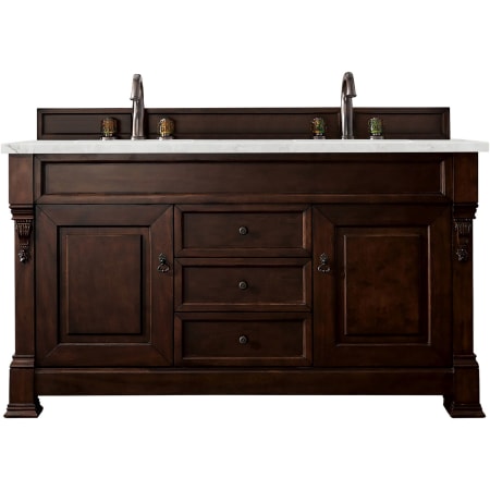 A large image of the James Martin Vanities 147-114-561-3EJP Burnished Mahogany