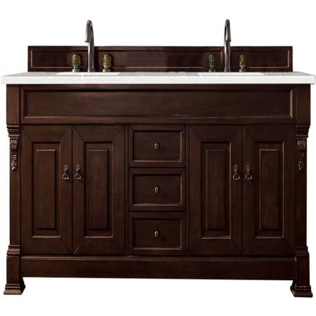 A large image of the James Martin Vanities 147-114-571-3ESR Burnished Mahogany