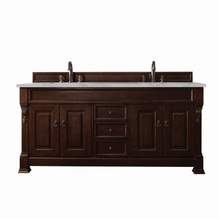 A large image of the James Martin Vanities 147-114-571-3VSL Burnished Mahogany