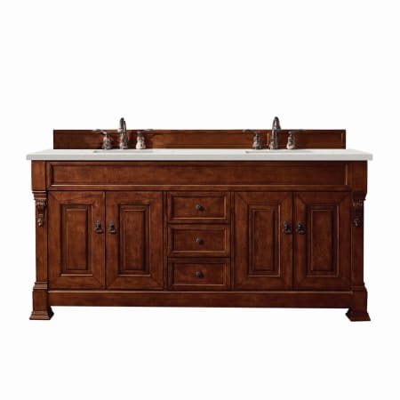 A large image of the James Martin Vanities 147-114-571-3LDL Warm Cherry