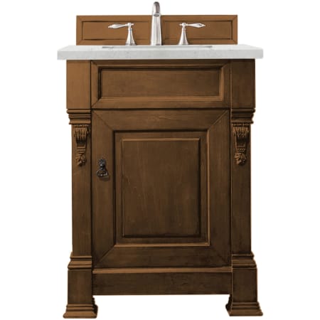 A large image of the James Martin Vanities 147-114-V26-3EJP Country Oak
