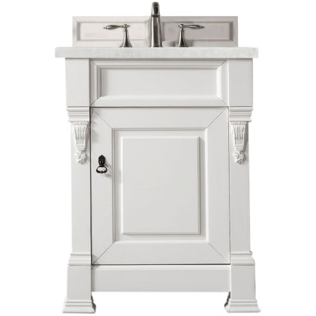 A large image of the James Martin Vanities 147-V26-3EJP Bright White
