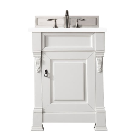 A large image of the James Martin Vanities 147-V26-3WZ Bright White