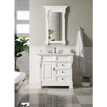 A large image of the James Martin Vanities 147-V36-3LDL Alternate Image