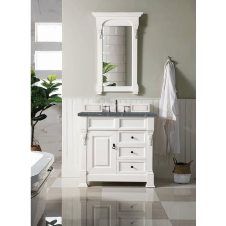 A large image of the James Martin Vanities 147-V36-3PBL Alternate Image