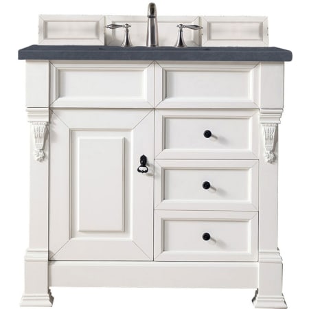 A large image of the James Martin Vanities 147-V36-3CSP Bright White