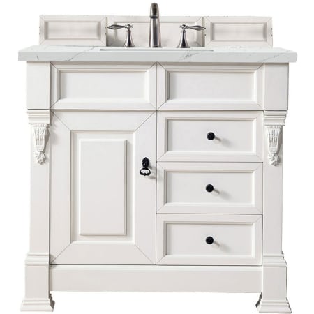 A large image of the James Martin Vanities 147-V36-3ENC Bright White