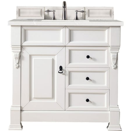A large image of the James Martin Vanities 147-V36-3ESR Bright White