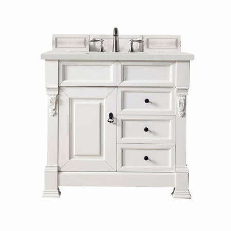A large image of the James Martin Vanities 147-V36-3LDL Bright White