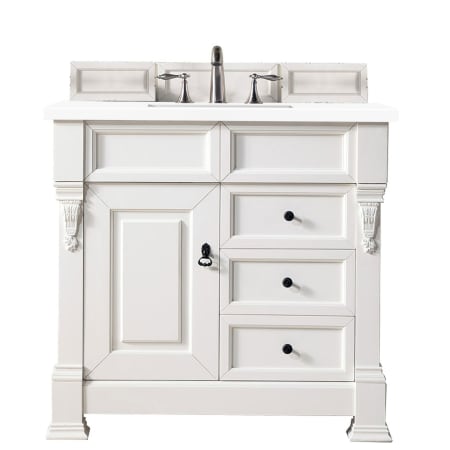 A large image of the James Martin Vanities 147-V36-3WZ Bright White