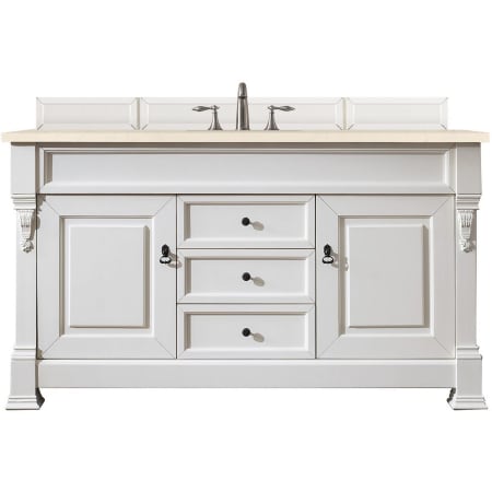 A large image of the James Martin Vanities 147-V60S-3EMR Bright White