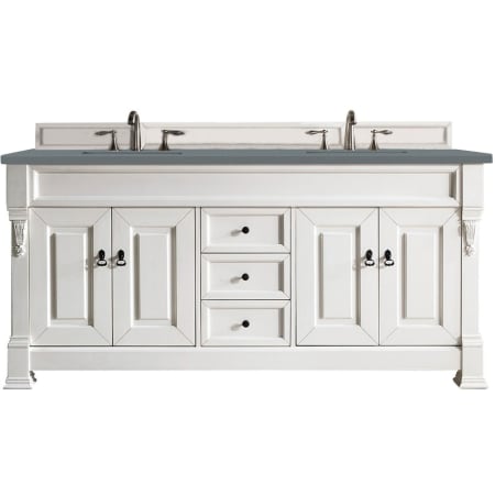 A large image of the James Martin Vanities 147-V72-3CBL Bright White
