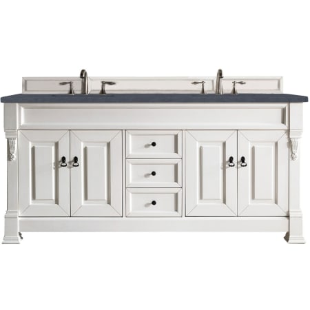 A large image of the James Martin Vanities 147-V72-3CSP Bright White