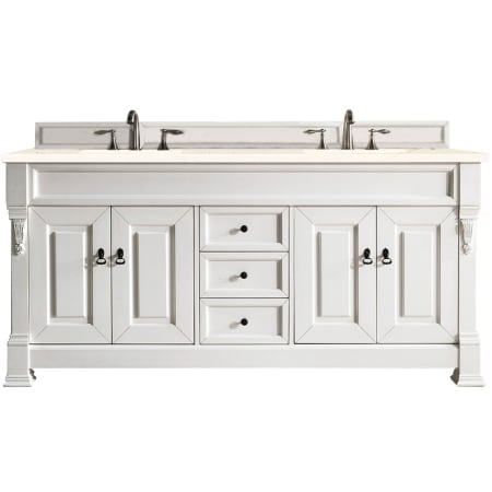 A large image of the James Martin Vanities 147-V72-3EMR Bright White