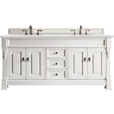 A large image of the James Martin Vanities 147-V72-3ENC Bright White