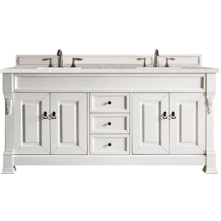 A large image of the James Martin Vanities 147-V72-3ESR Bright White