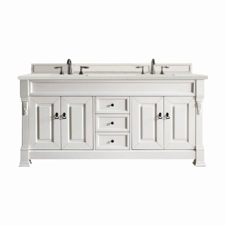 A large image of the James Martin Vanities 147-V72-3LDL Bright White