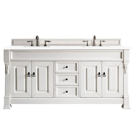 A large image of the James Martin Vanities 147-V72-3WZ Bright White