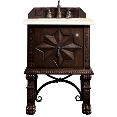 A large image of the James Martin Vanities 150-V26-3EMR Antique Walnut