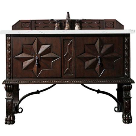 A large image of the James Martin Vanities 150-V48-3ENC Antique Walnut