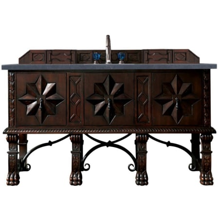 A large image of the James Martin Vanities 150-V60S-3CSP Antique Walnut
