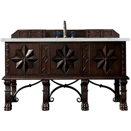 A large image of the James Martin Vanities 150-V60S-3ENC Antique Walnut