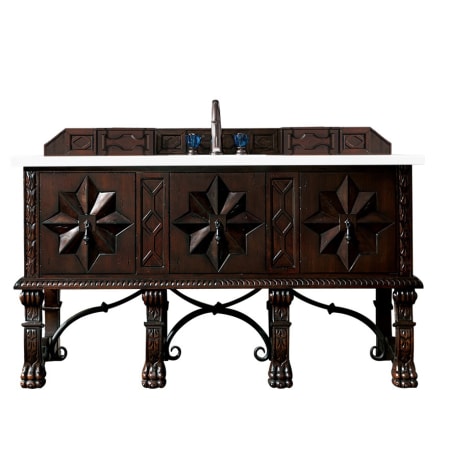 A large image of the James Martin Vanities 150-V60S-3WZ Antique Walnut