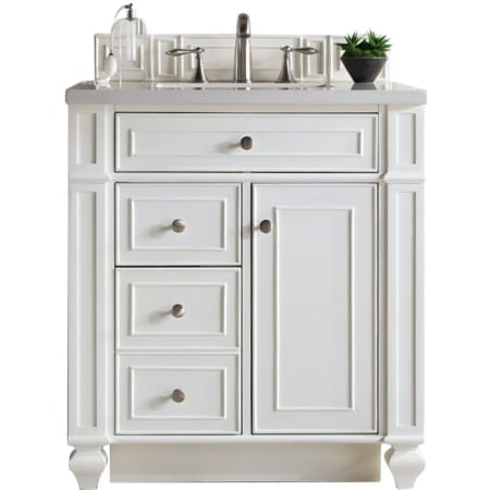 A large image of the James Martin Vanities 157-V30-3EJP Bright White
