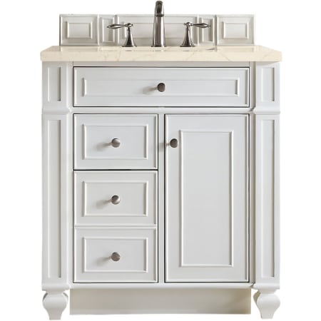 A large image of the James Martin Vanities 157-V30-3EMR Bright White