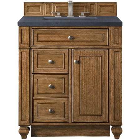 A large image of the James Martin Vanities 157-V30-3CSP Saddle Brown
