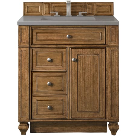 A large image of the James Martin Vanities 157-V30-3GEX Saddle Brown