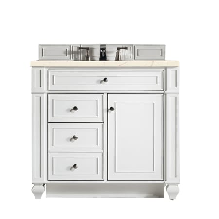A large image of the James Martin Vanities 157-V36-3EMR Bright White