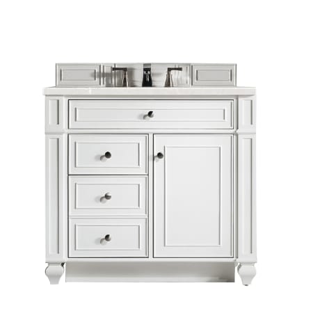 A large image of the James Martin Vanities 157-V36-3ESR Bright White