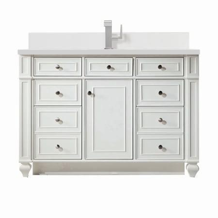A large image of the James Martin Vanities 157-V48-1WZ Bright White