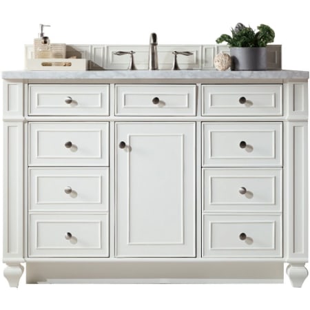 A large image of the James Martin Vanities 157-V48-3EJP Bright White