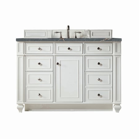 A large image of the James Martin Vanities 157-V48-3PBL Bright White