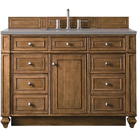 A large image of the James Martin Vanities 157-V48-3GEX Saddle Brown