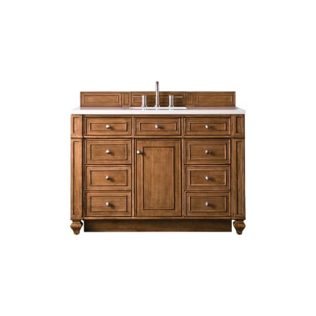 A large image of the James Martin Vanities 157-V48-3WZ Saddle Brown