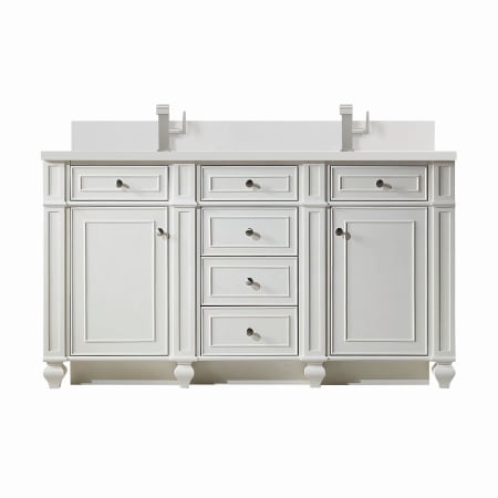 A large image of the James Martin Vanities 157-V60D-1WZ Bright White