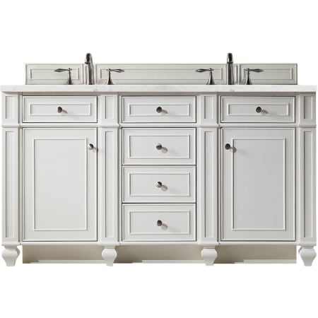 A large image of the James Martin Vanities 157-V60D-3EJP Bright White