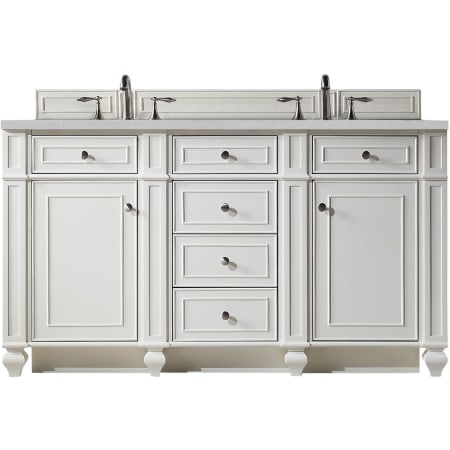 A large image of the James Martin Vanities 157-V60D-3ESR Bright White