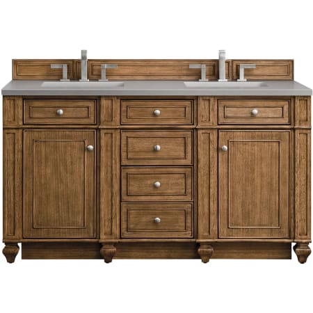 A large image of the James Martin Vanities 157-V60D-3GEX Saddle Brown