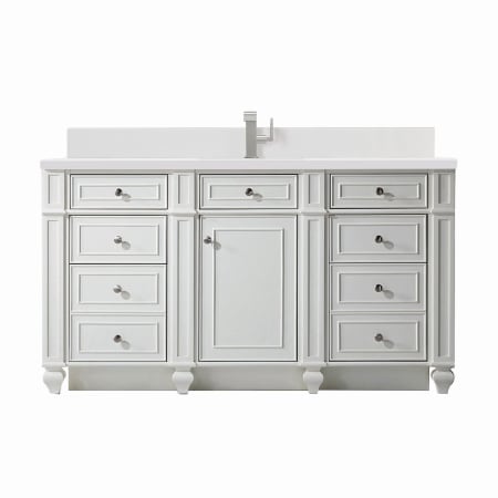 A large image of the James Martin Vanities 157-V60S-1WZ Bright White