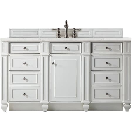 A large image of the James Martin Vanities 157-V60S-3EJP Bright White