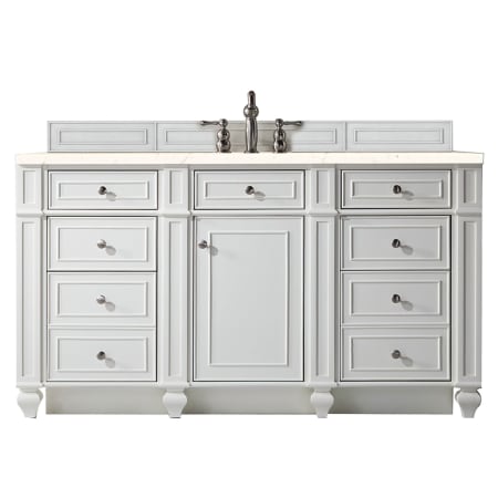 A large image of the James Martin Vanities 157-V60S-3EMR Bright White