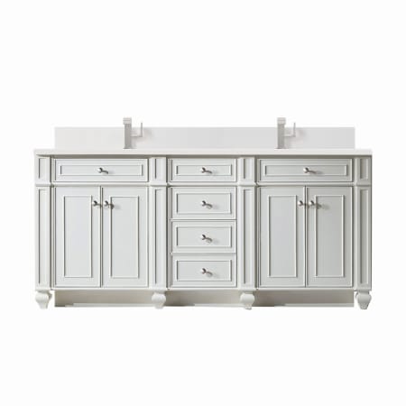 A large image of the James Martin Vanities 157-V72-1WZ Bright White