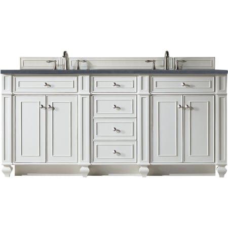 A large image of the James Martin Vanities 157-V72-3CSP Bright White