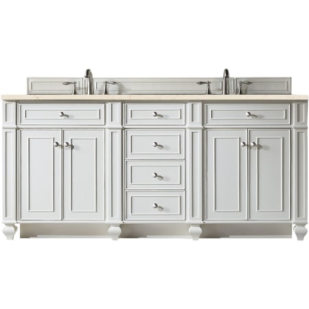 A large image of the James Martin Vanities 157-V72-3EMR Bright White