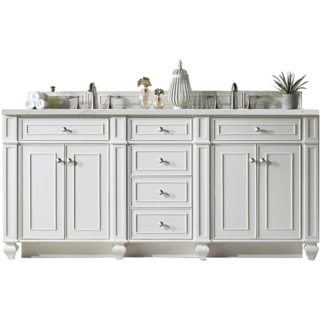 A large image of the James Martin Vanities 157-V72-3ENC Bright White