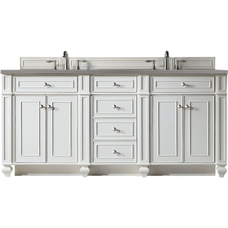 A large image of the James Martin Vanities 157-V72-3GEX Bright White